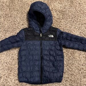 The North Face Navy and Black Puffer Jacket